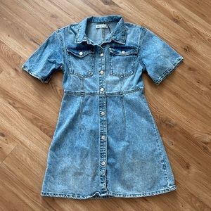 Blue jean denim dress